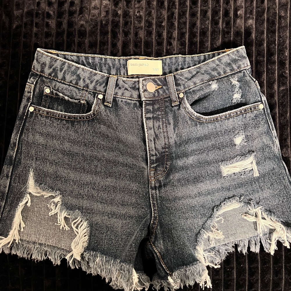 BANJARA HIGH WAIST CUT OFF SHORTS